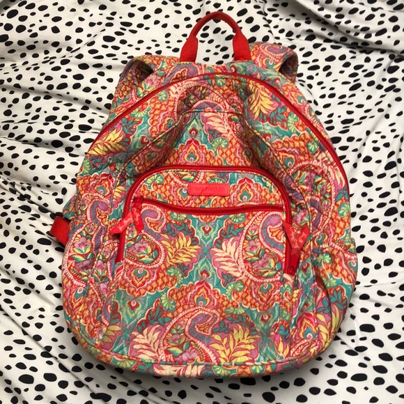 vera bradley bright colored backpack - Picture 1 of 4